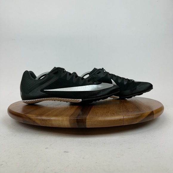 New NWOB Mens Nike Zoom Rival Sprint Black Spiked Track Running Shoes Size 11